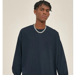 เสื้อยืดแขนยาวสำหรับผู้ชาย, ผ้าฝ้ายออร์แกนิกน้ำหนักมาก305กรัมเสื้อยืดเทอร์รี่ย้อมสีเรียบสำหรับฤดูหนาวฤดูใบไม้ร่วง - Product Image 1