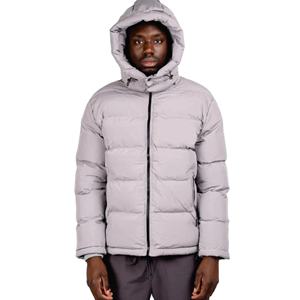 Veste matelassée en toile à capuche pour homme en gros, service OEM, vêtements durables en vrac pour l'extérieur - Product Image 2