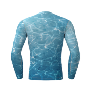 Personalizado manga larga Rash Guard Unisex totalmente sublimación BJJ desgaste Spandex/poliéster secado rápido personalizado - Product Image 5