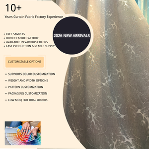 Rouleau de <span class=keywords><strong>tissu</strong></span> <span class=keywords><strong>occultant</strong></span> en polyester pour rideaux, nouveau style, économique, vente en gros directe du fabricant - Product Image 3