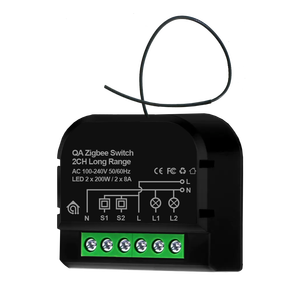 Module d'interrupteur intelligent Tuya Zigbee 3.0, longue portée, 2 canaux, relais 8A, automatisation de la maison intelligente - Product Image 1