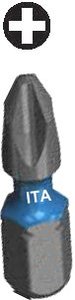 Proveedor Taiwanés ITA Tools, Brocas de Impacto Phillips Industriales OEM para Bricolaje, 1/4\", 25 mmL, Material S2, Acabado de Fosfato de Manganeso, Funda de Color - Product Image 2