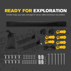 270 degrés côté voiture tente côté compte extérieur <span class=keywords><strong>Camping</strong></span> Suv voiture auvent côté tissu peut être assorti avec une variété de modèles de voiture - Product Image 6