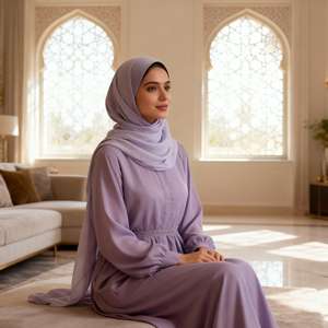 Autumn Premium High Quality Soft Chiffon <b>Hijab</b> Custom Logo <b>Square</b> Eco-Friendly Breathable Anti-Bacterial Quick Dry Lightweight - Product Image 2