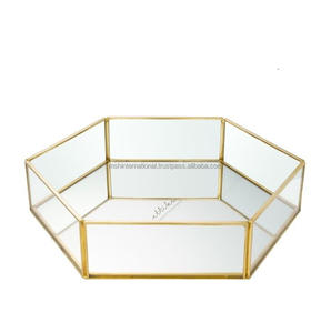 Bandejas Decorativas de Metal y Vidrio para Servir en la Habitación - Product Image 5