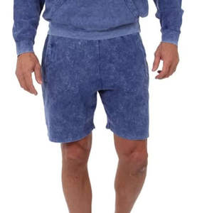 Shorts en molleton délavé personnalisés pour hommes |   Tissu 100% coton écologique |   Coupe décontractée respirante |   Streetwear d'été |   Service OEM - Product Image 5