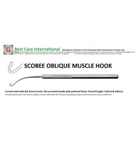 Scobee 4.5mm Oblique Muscle Crochet Manuel Instrument En Acier Inoxydable - Product Image 5
