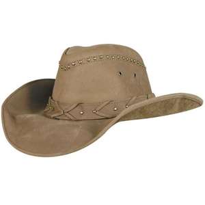 Sombreros de Vaquero de Cuero Genuino Personalizados OEM - Protección Solar Ecológica para Exteriores, Sombreros de Viaje Duraderos para Todas las Estaciones, Unisex - Product Image 1