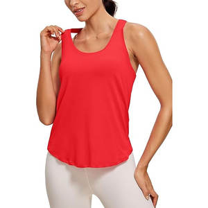 Yoga Women Pima Cotton Racerback Workout Tank Tops Athletic <b>Sleeveless</b> <b>Shirts</b> - Product Image 4
