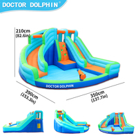 Château gonflable avec toboggan, combo château gonflable et toboggan aquatique, vente en gros directe d'usine