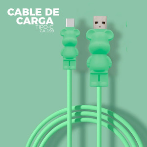 สาย USB Type-C สำหรับถ่ายโอนข้อมูลและชาร์จเร็ว ดีไซน์น่ารัก - คละสี - Product Image 2