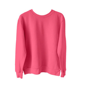 100% algodón cuello redondo hombres Casual sudadera básica Color sólido alta calidad Streetwear fina mujer sudadera - Product Image 2