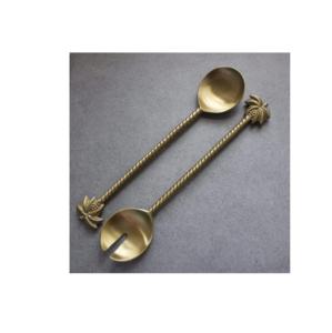 Cuillère de service à salade en acier brillant classique avec poignée de poisson faite avec des Offre Spéciale de pièce de conception - Product Image 5