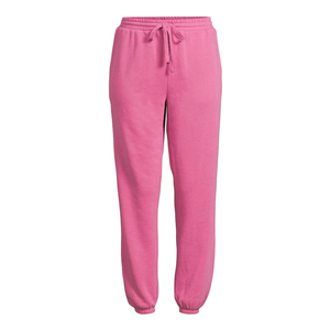Pantalons de survêtement pour femmes à taille élastique, design simple, logo personnalisé, couture plate, pantalons de jogging de rue, séchage rapide, OEM en gros - Product Image 3