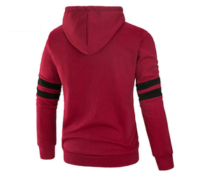 Hermosas Sudaderas con Capucha Personalizadas, Diseño Simple a Rayas Multicolor, Tela Jersey con Estampado en Relieve - Product Image 2