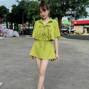 ชุดลำลองสำหรับผู้หญิง ชุด 2 ชิ้น ราคาโรงงาน ผ้าซักได้ บรรจุภัณฑ์แบบกำหนดเอง ผู้ผลิตจากเวียดนาม ผ้ามีความยืดหยุ่น - Product Image 2