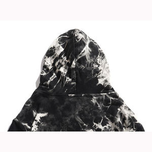 2024 OEM Pull over Winter Men's Hoodie All Heavy French Terry Loose Fit con 330g Solid Tie Dye Pattern Collar con capucha - Product Image 4