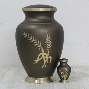 Urna de cremación más vendida para mantener urna de recuerdo de cenizas hecha de metal de la mejor calidad suministrada al por mayor por HHO - Product Image 4