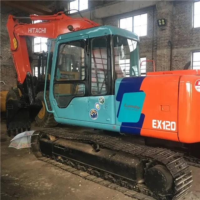 Хит продаж, подержанный гусеничный экскаватор HITACHI, EX120-3 12 т, Япония, импортный подержанный экскаватор, EX120-3 в Шанхае на продажу