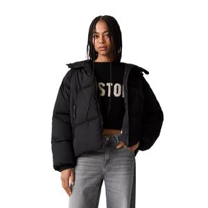 Veste d'hiver rembourrée épaisse et respirante pour femme, imperméable, à capuche, en velours côtelé, taille plus, chaude, pour l'extérieur - Product Image 6