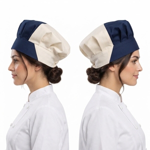 Custom Women <b>Chef</b> Cap Professional Culinary <b>Hat</b> Durable Fabric Breathable Construction Comfortable Fit Kitchen Workwear OEM - Product Image 3