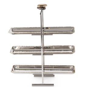 Plateau à Chocolat à Deux Niveaux Plaqué Or Forme Rectangle Plateau à Chocolat Fait Main Classique Élégant Vente en Gros Nouveau Plateau à Chocolat - Product Image 3