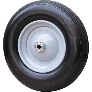 Rueda de Polímero Totalmente Espumada CAPITO de 400 mm de Diámetro y 100 mm de Ancho, Incluye Eje, para Herramientas de Jardín - Product Image 1