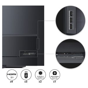 55\" 65\" 83\" 4K Smart LED LCD TV with Black Cabinet HD Definition for Hotels - Product Image 4