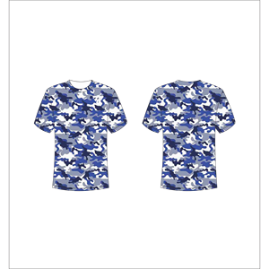 Camiseta Personalizada al por Mayor para Hombre, Diseño de Camuflaje Azul, Camiseta Gráfica de Alta Calidad, Sublimación Trackstar, Marca Privada OEM TSI-G05-P0556 - Product Image 1