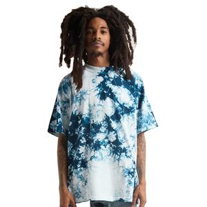 T-shirt en pur coton à manches tombantes imprimé Tie & Dye pour hommes - Product Image 1