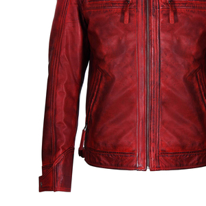 Wholesale 2025 Unique Style Custom Made Men's Leather <b>Jackets</b> Reasonable Price Stand Collar <b>Canvas</b> <b>Jacket</b> Oem Sale - Product Image 6