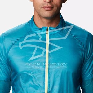 Chaqueta cortavientos ligera de manga larga con cremallera para hombre para primavera y otoño, chaquetas transpirables de diseño personalizado para hombre - Product Image 3