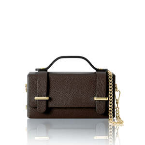 Mini bolso de piel auténtica italiana – con asa superior y bandolera – PS654 - Product Image 6