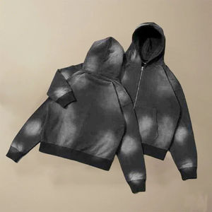 Chándales Deportivos Vintage con Lavado Ácido y Piedras de Imitación, con Capucha, Unisex, Estampados, Cálidos para Invierno, Venta al Por Mayor de Fábrica - Product Image 3