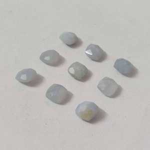 ลูกไม้สีฟ้าอาเกต8x8มม. เบาะ briolette 3.2 CTS อัญมณีหลวมธรรมชาติสำหรับทำเครื่องประดับทำลูกไม้สีฟ้าอัญมณีหลวม - Product Image 3