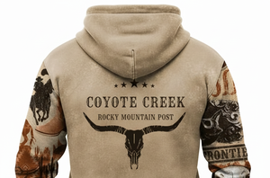 เสื้อฮู้ดดี้ผู้ชายทรงโอเวอร์ไซส์ลายการ์ตูน 3 มิติ สไตล์ตะวันตก สำหรับฤดูใบไม้ผลิ ลายกราฟิกกีฬา ผ้าถักยาว พิมพ์ลายกาแฟ ระบายอากาศได้ดี เหมาะสำหรับกิจกรรมกลางแจ้ง - Product Image 4