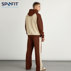 Ventes en gros de survêtements pour hommes de haute qualité, logo personnalisé OEM, survêtement imprimé, 100% coton, respirant, léger, sweat-shirt - Product Image 4