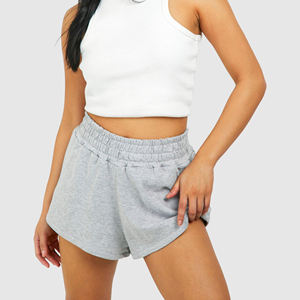 Women's High Waist Sporty Cotton Yoga Pants <b>Tummy</b> <b>Control</b> Soft Loose Fit Active Drawstring Side Pocket Breathable Shorts - Product Image 4