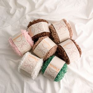 Fil de coton mélangé YARNA Nuvole (100g) – Texture nuageuse lavable, couleur brume chaude et colorée, dégradé ludique, mélange doux et raffiné comme une brume. - Product Image 1
