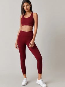 Entrenamiento Fitness Ladies Yoga Sets Ropa de gimnasio sin costuras de alta calidad Ropa de yoga Mujeres Precio barato Conjuntos de Yoga de dos piezas - Product Image 2