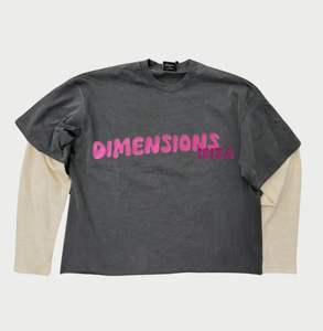 Camiseta de estilo fresco Vintage 100% algodón rasgado doble capa manga larga Waffle Top apenado piedra ácido lavado camiseta para hombres - Product Image 2