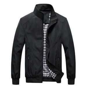 Venta al por mayor de ropa personalizada chaquetas de bombardero para hombre, chaqueta a prueba de viento lisa, abrigos para hombres, fábrica OEM, ropa de calle de poliéster y nailon - Product Image 2