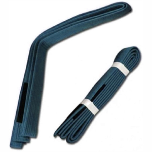 Ceinture de rangement pour le Jiu-Jitsu Brésilien (BJJ) professionnelle blanche avec deux bandes vert foncé - Product Image 6