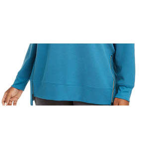 Felpa con Cappuccio da Donna Ideology, Taglia Extra Large, Blu Scuro, Lavorata a Maglia, con Zip Laterale, Stile Streetwear per Adolescenti - Product Image 3