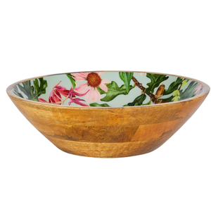 Cuenco impreso de madera Impresión personalizada Logotipo láser Artesanía de madera ecológica Ensaladera Cuenco para servir frutas Venta superior - Product Image 5