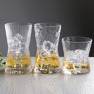 Bán buôn biểu tượng tùy chỉnh Nordic Origami phong cách gân búa Whiskey Glass Tumbler nặng cơ sở pha lê barware uống Kính - Product Image 3