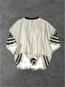 2025 Custom High Quality Printing Boxy T Shirts Mesh Oversized American Football Breathable <b>Crop</b> Football Jersey <b>Men's</b> - Product Image 5