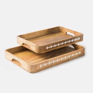 ถาดเสิร์ฟลายโมเสคประณีต งานฝังกระดูก ดีไซน์หรูหรา เป็นมิตรต่อสิ่งแวดล้อม |   ของตกแต่งบ้านทำมือคุณภาพพรีเมียม ทนทาน ล้างในเครื่องล้างจานได้ - Product Image 4