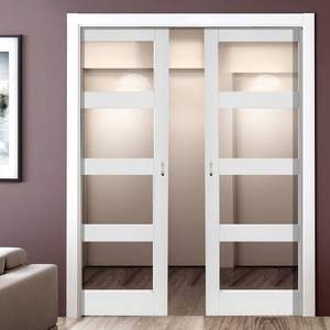 Jbdhדף הבית הזזה דלתות הזזה זכוכית כפול חלל פנים דלת מערכת הזזה דלת זכוכית זכוכית - Product Image 2