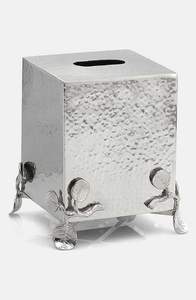 กล่องกระดาษทิชชู่แปะก๊วยทรงสี่เหลี่ยมลายดอกไม้หรูหราสำหรับตกแต่งห้องน้ำหรือโต๊ะเครื่องแป้ง - Product Image 5